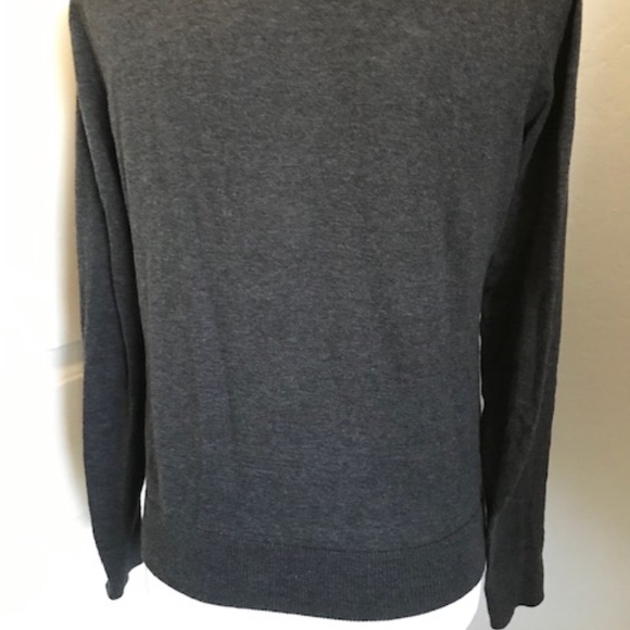 Loft Grey Open-weave Front Cardigan. Size XS. - Picture 6 of 8